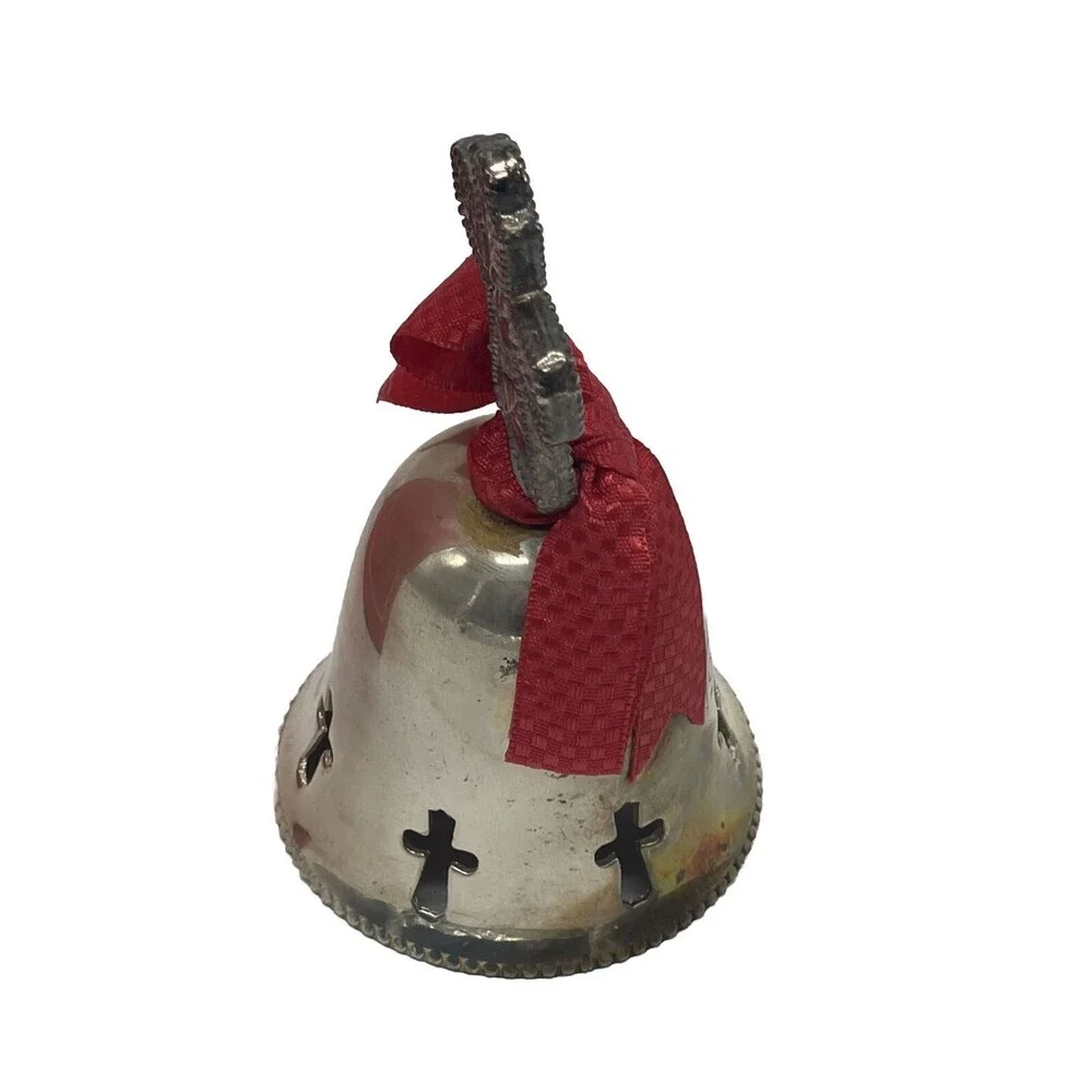 VINTAGE International Silver Co Silverplated Christmas Bell 4” Ornament. 1998